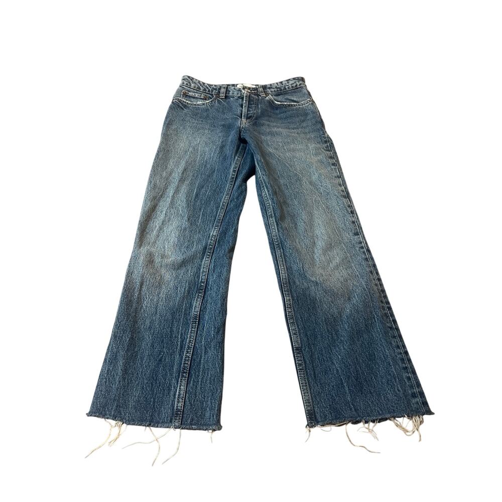 Zara Straight Leg Cropped Jeans Size 2